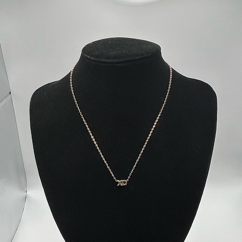 Vintage Gold Filled 1/20 XO (Chi Omega) 16 inch Necklace